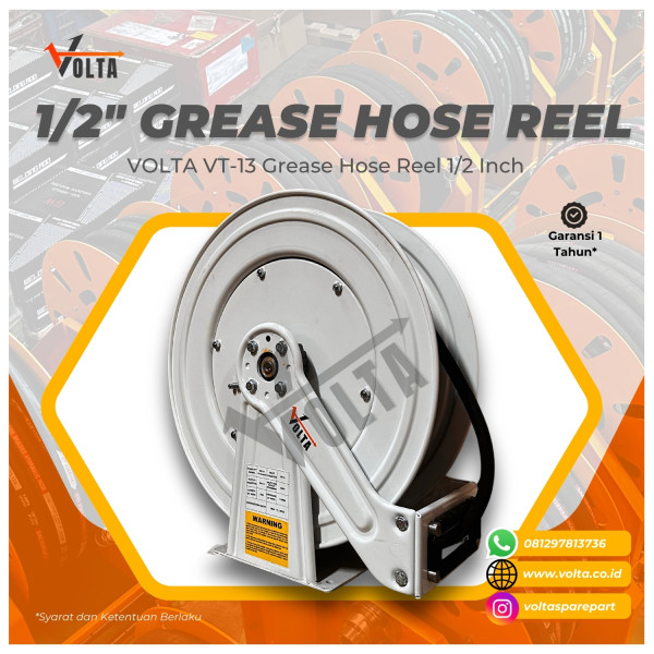 VOLTA VT13 GREASE HOSE REEL 1/2 INCH